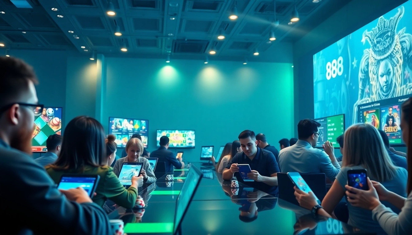 Engaging online betting scene highlighting 888b.rodeo's diverse gaming experiences.