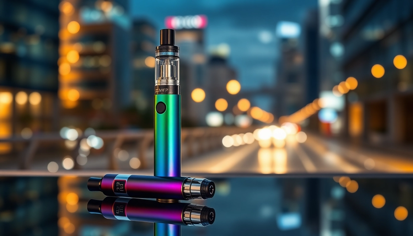 Find where to buy dmt with a sleek DMT vape pen showcased in a vibrant city background.