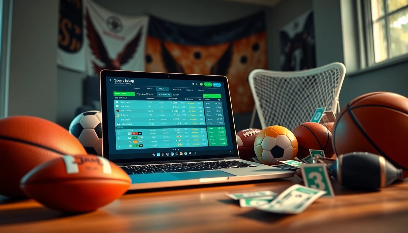 Engaging online sports betting interface from 8xbet.com.se showcasing vibrant sports elements and user-friendly design.